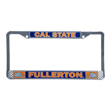 Cal State Fullerton Pachyderm Chrome License Plate Frame